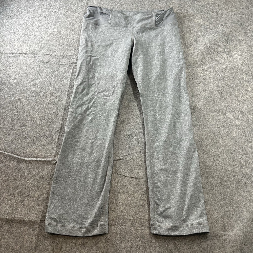 Lululemon Leggings Womens 8 Heather Gray Cropped Athleisure Running Yoga